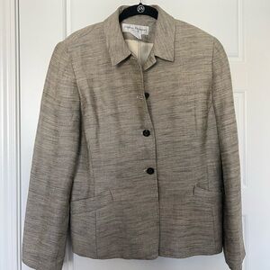 𝅺rena Rowen Women’s Beige Blazer Size 12P